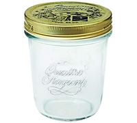 Bormioli Rocco Quattro Stagioni 58282 Lot de 12 bocaux à confiture 320 ml (avec couvercle à visser ø 86 mm