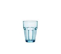 Bormioli Rocco Rock Bar Lot de 6 Verres Long Drink Ice, Bleu Clair, 6 unités