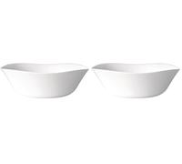 Bormioli Rocco Saladier 88001 Parma Opal, verre, blanc, 26 x 26 x 14 cm - 1 pièce (Lot de 2)