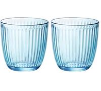 Bormioli Rocco & Siglio Line Blue Water Glass BOR1239 Pack of 6 (Lot de 2)