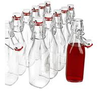 Bormioli Série Swing Lot de 12 bouteilles en verre avec bouchon mécanique 0,25 l