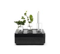 Born In Sweden Kit cadeau Stumpastaken Small noir. support en liège noir. lot de 4 vases. allumettes