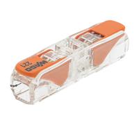Borne à levier 2 broches Wago S221 32A, lot de 25