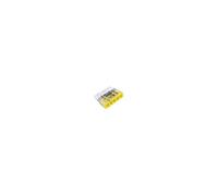 Borne à levier pour tous types de conducteur - 5 x 0,5 à 2,5mm² - Transparent/jaune - 100 pièces - 2273-205