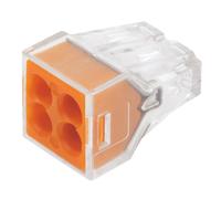Borne à poussoir 4 broches Wago 24A, lot de 100