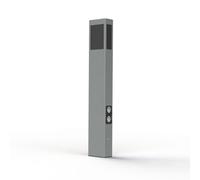 Borne Brick² N°4 PMMA noir prise Gris soie 105 - PRADIER 108012105