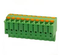 Borne conducteur verte 5,08 mm femelle paire de bornes conducteurs vertes | Double câblage, grille de 5,08 mm, peu encombrant, haute densité d'emballage, idéal pour les espaces étroits