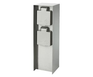 Borne d'alimentation extérieure inox - 2 x 2P+T - IP44 PHILIPS