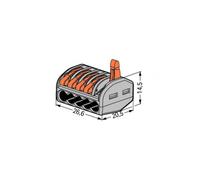 Borne de connexion universelle 222 pour fils souples et rigides X10 WAGO