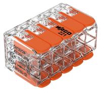 Borne de connexion Wago à 10 conducteurs avec leviers, paquet de 15 pièces.
