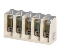 Borne de dérivation à courant élevé - 400 A - En cuivre - Montage rapide - En cuivre et aluminium - 6-240 mm² - Borne de dérivation pour répartiteur de courant - Sans outil - Borne de distribution