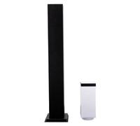 Borne de Jardin 80cm Carré Noir pour Ampoule E27