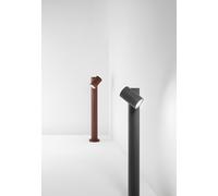 Borne De Jardin Avec Ampoule E27 Max. 35W, Ip65, Aluminium Peint, Borne Extérieure, Acier Corten - Perenz