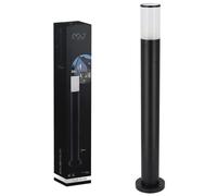 Borne de jardin - EDO - TULIS OV 60 GU10 - Noir - IP54 - Métal - Design contemporain