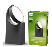 Borne de jardin poteau jardin LED MIMOSA 7W 2700K 630lm IP44 25cm anthracite Philips
