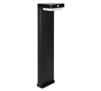 Borne de Jardin Solaire à Piquer 220lm USB-C Carré IP54 Noir - Blanc Chaud 2300K - 3500K