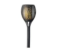 Borne de jardin solaire Lumineo Aluminium Noir Solaire
