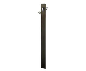 Borne de jardin triangle 2 robinets noir - Selection hydralians