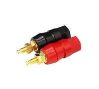 Borne de jonction puissance M5 M6 M8 M10, ensemble noir et rouge | Poteaux conducteurs en cuivre for le câblage de la batterie et de la jonction d'alimentation(M5 Set,1 pair)
