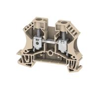 Borne de phase, 10mm², 1000V/57A, connection à vis - HAGER KR100L