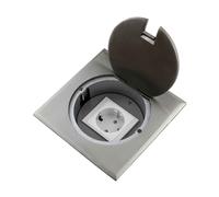 Prise Encastrable Prise De Sol 1 X Schuko Acier Inoxydable Boîtier De Sol