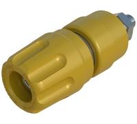 Borne de polarité Ø stylo (détails): 4 mm Hirschmann Test & Measurement PKI 10 A 930103103 jaune 35 A