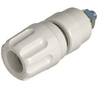 Borne de polarité Ø stylo (détails): 4 mm Hirschmann Test & Measurement PKI 10 A 930103107 blanc 35 A