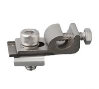 Borne de pour Mise à la Terre 42x20mm Borne de pour Mise à la(1pc) | pour aluminium plaqué nickel, compatible rails C/U/H, installation rapide outils, pour toits et carports