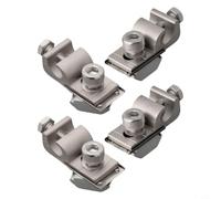 Borne de pour Mise à la Terre 42x20mm pour robuste Borne de pour(4pcs) | pour aluminium nickelé, 42mm, résistant , pour rails alu, installation rapide