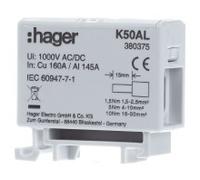 Borne de raccordement 2, 5-50 mm², grise - Bornier traversant K50AL | Hager | K50AL | Bloc de jonction traversant