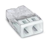 Borne de raccordement 2 fils rigides 2,5mm² Wago 2273-202