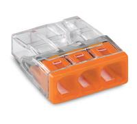 Borne de raccordement 3 fils rigides 2,5mm² Wago 2273-203