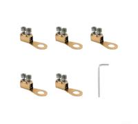 Borne de raccordement laiton avec 55mm pour robuste Borne de(Large) | Laiton lavé à l'acide, conception cage, clips de individuels, réduit le pour desserrage, durable