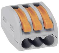 Borne de raccordement WAGO 222-413 flexible: 0.08-4 mm² rigide: 0.08-2.5 mm² Nombre de pôles: 3 gris, orange 5 pc(s)
