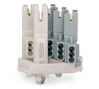 Borne de raccordement WAGO 267-124 flexible: - rigide: 1-0.5 mm² Nombre de pôles: 4 blanc 500 pc(s)