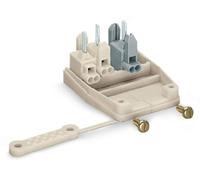 Borne de raccordement WAGO 277-128 flexible: - rigide: 0.5-1 mm² Nombre de pôles: 4 blanc 250 pc(s)