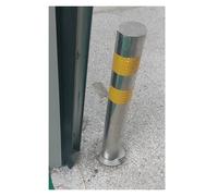 Borne de sécurité en acier robuste pour contrôle de la circulation, allée, parking, poteau de contrôle d'accès durable