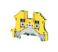 Borne de terre PE Vert-Jaune 2,5mm², connection à vis - HAGER KR025PE