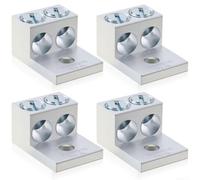 Borne de terre solaire pour modules photovoltaïques stable (2b25u) | Design à 2 trous, flexible pour l'application, connexion stable, alliage d'aluminium, facile à utiliser