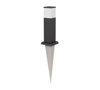 Borne d'éclairage POLLY avec piquet de terre pour extérieur 35cm noir douille