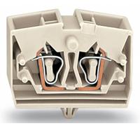Borne d'extrémité WAGO 264-280 10 mm ressort de traction Affectation: L gris 100 pc(s)