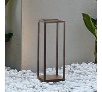 Borne extérieur LED Thorvid Lucande, noir, Matière Plastique, Moderne, Borne Eclairage Exterieur