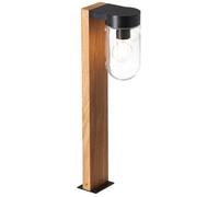 Borne extérieure CABAR - BRILLIANT - bois foncé/noir - métal/verre E27 1x40W