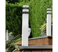 Borne extérieure pyramide 60cm blanc