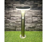 Borne extérieure solaire living avec détecteur de mouvements 45cm inox