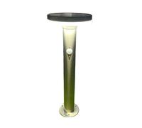 Borne extérieure solaire LIVING avec détecteur de mouvements 45cm Inox