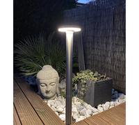 Borne extérieure solaire living avec détecteur de mouvements 85cm inox