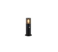 Borne jardin 30cm détecteur E27 IP44 noir Trio Hoosic