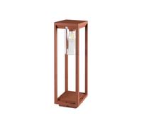 Borne jardin détecteur VIMO E27 15W 50 cm brun Kanlux