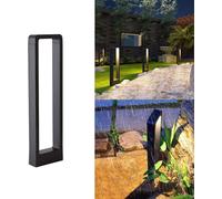 Borne LED 10 W pour allées, lampadaire d'extérieur, IP65, 65 cm, lumière chaude 3000 K, idéale pour les terrasses